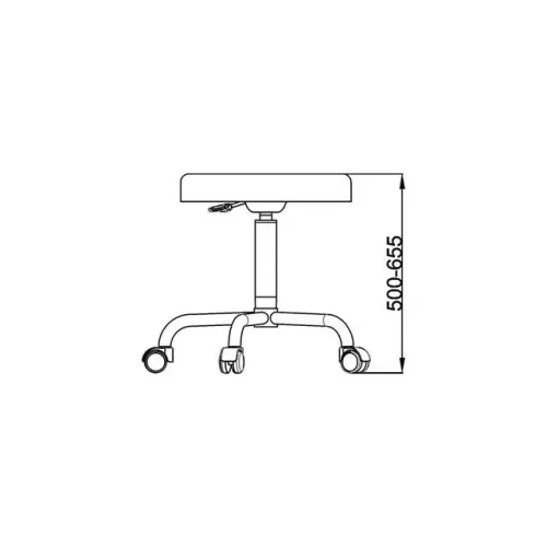 Tabouret ajustable rond