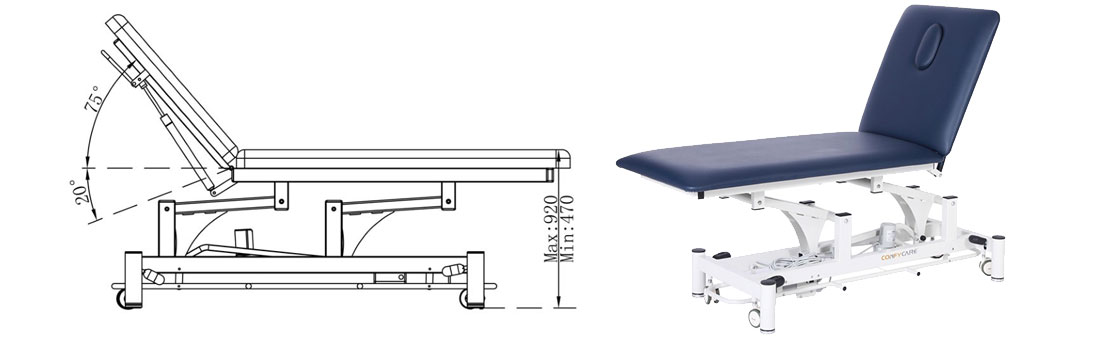 Table physiotherapy Electrique EL02 Robin